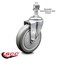 Service Caster 5 Inch Gray Polyurethane Wheel Swivel 12mm Threaded Stem Caster SCC SCC-TS20S514-PPUB-M1215 - alternate 3